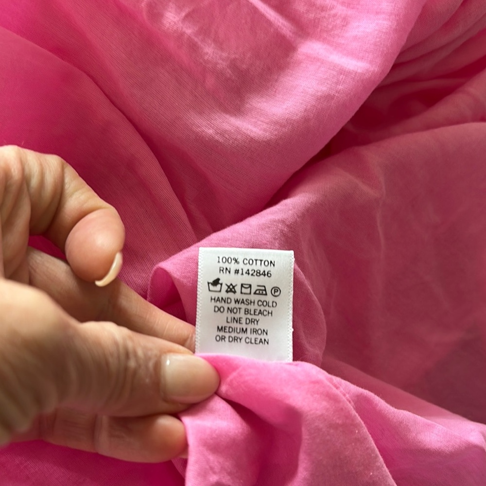 RHODE ‘Casey’ Pink Ruffled Tie Front Mini Sundress - Picture 7 of 8